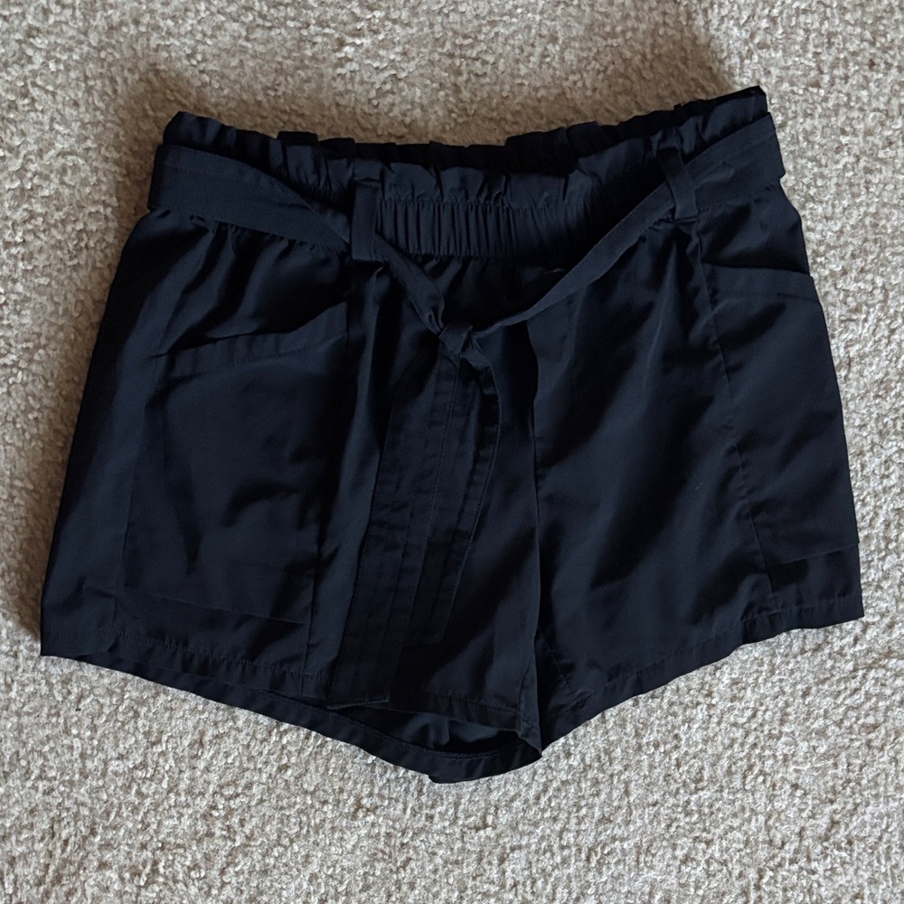 Black High Waist Shorts